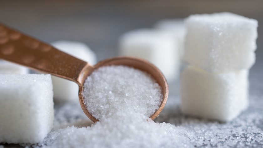 A spoonful of Sugar with sugar cubes