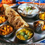 South African indian food at restaurant